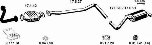 Eberspächer 130555 - Sistem de esapament aaoparts.ro