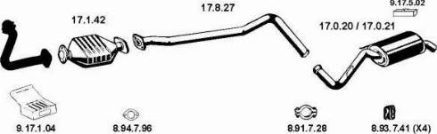 Eberspächer 130556 - Sistem de esapament aaoparts.ro