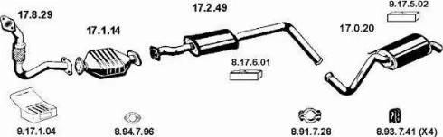 Eberspächer 132071 - Sistem de esapament aaoparts.ro