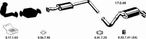 Eberspächer 132145 - Sistem de esapament aaoparts.ro