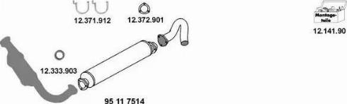 Eberspächer 12_1191 - Sistem de esapament aaoparts.ro