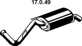 Eberspächer 17.0.49 - Toba esapament finala aaoparts.ro