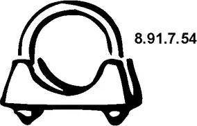 Eberspächer 8.91.7.54 - Conector teava, sistem de esapament aaoparts.ro