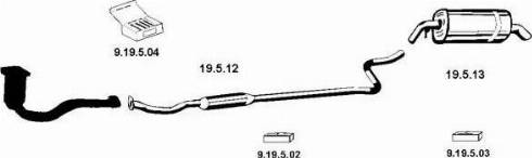 Eberspächer 262033 - Sistem de esapament aaoparts.ro