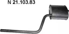 Eberspächer 21.103.83 - Toba esapament finala aaoparts.ro