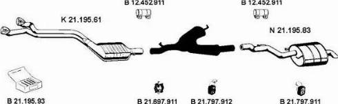 Eberspächer 212079 - Sistem de esapament aaoparts.ro