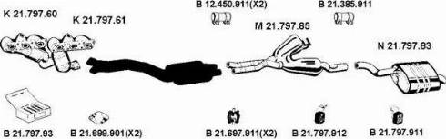 Eberspächer 212225 - Sistem de esapament aaoparts.ro