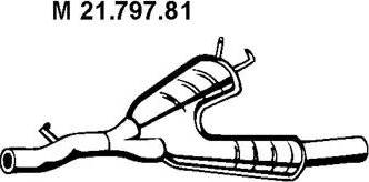 Eberspächer 21.797.81 - Toba esapamet intermediara aaoparts.ro