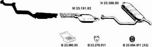 Eberspächer 232112 - Sistem de esapament aaoparts.ro