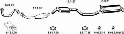 Eberspächer 222 029 - Sistem de esapament aaoparts.ro