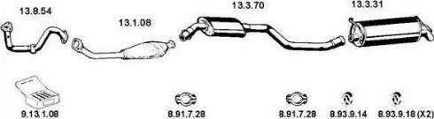 Eberspächer 222242 - Sistem de esapament aaoparts.ro