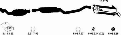 Eberspächer 222230 - Sistem de esapament aaoparts.ro