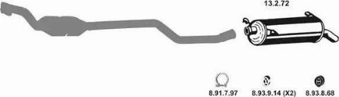 Eberspächer 222231 - Sistem de esapament aaoparts.ro