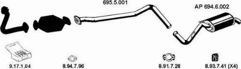 Eberspächer AP_2439 - Sistem de esapament aaoparts.ro