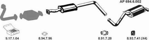 Eberspächer AP_2438 - Sistem de esapament aaoparts.ro