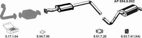 Eberspächer AP_2437 - Sistem de esapament aaoparts.ro