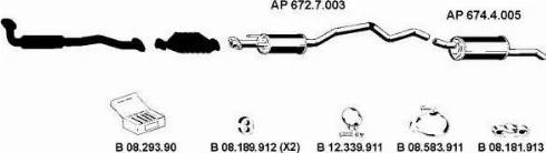 Eberspächer AP_2203 - Sistem de esapament aaoparts.ro