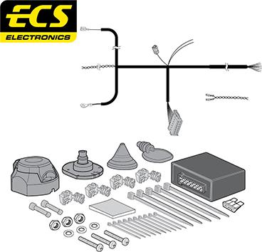 ECS BW02707MU - Ansamblu electric, bara de remorcare aaoparts.ro