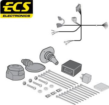 ECS DS00113MU - Ansamblu electric, bara de remorcare aaoparts.ro