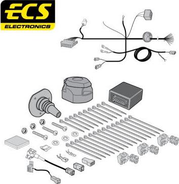 ECS KI12013U - Ansamblu electric, bara de remorcare aaoparts.ro
