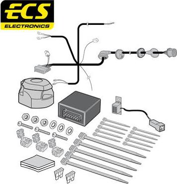 ECS MB10713U - Ansamblu electric, bara de remorcare aaoparts.ro