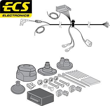 ECS OP052D1U - Ansamblu electric, bara de remorcare aaoparts.ro