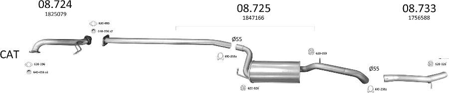 Edex 3551 - Sistem de esapament aaoparts.ro