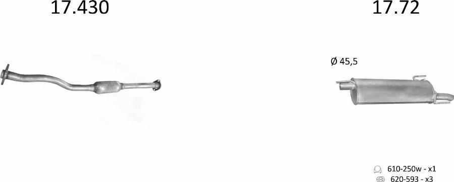 Edex 2983 - Sistem de esapament aaoparts.ro