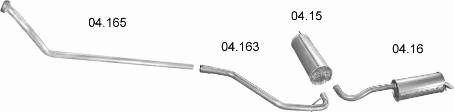 Edex 233 - Sistem de esapament aaoparts.ro