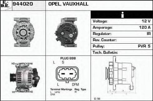 EDR 944020 - Generator / Alternator aaoparts.ro