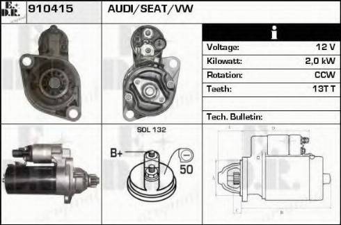 EDR 910415 - Starter aaoparts.ro
