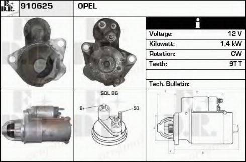EDR 910625 - Starter aaoparts.ro