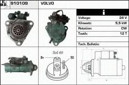 EDR 910109 - Starter aaoparts.ro