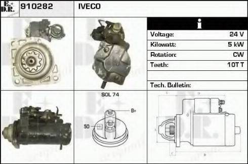 EDR 910282 - Starter aaoparts.ro