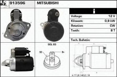 EDR 913596 - Starter aaoparts.ro