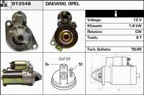 EDR 913548 - Starter aaoparts.ro