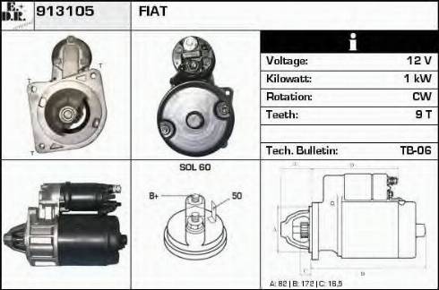 EDR 913105 - Starter aaoparts.ro