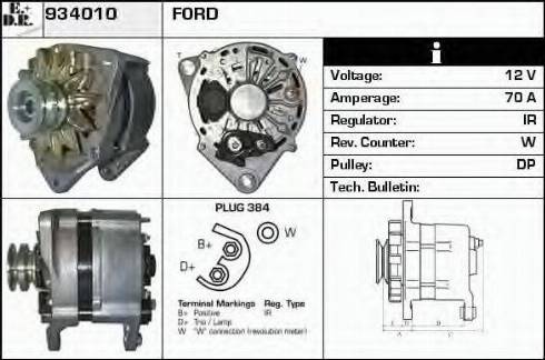 EDR 934010 - Generator / Alternator aaoparts.ro