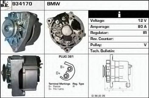 EDR 934170 - Generator / Alternator aaoparts.ro