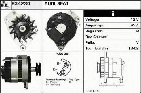 EDR 934230 - Generator / Alternator aaoparts.ro