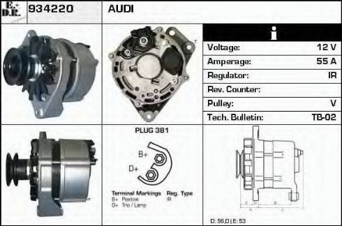 EDR 934220 - Generator / Alternator aaoparts.ro