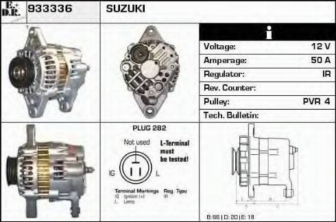EDR 933336 - Generator / Alternator aaoparts.ro