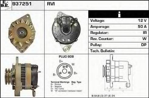 EDR 937251 - Generator / Alternator aaoparts.ro