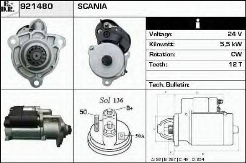 EDR 921480 - Starter aaoparts.ro