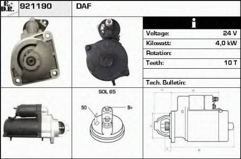 EDR 921190 - Starter aaoparts.ro