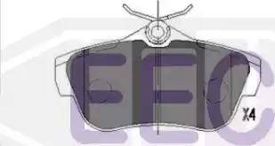 EEC BRP1540 - Set placute frana,frana disc aaoparts.ro