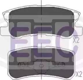 EEC BRP1242 - Set placute frana,frana disc aaoparts.ro