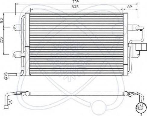 EACLIMA 30A0018 - Condensator, climatizare aaoparts.ro