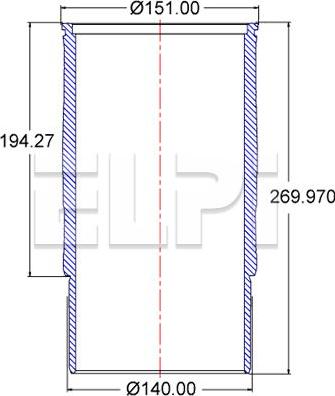 ELPI LP180 3349 - Camasa cilindru aaoparts.ro