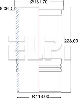 ELPI LP180 3216 - Camasa cilindru aaoparts.ro